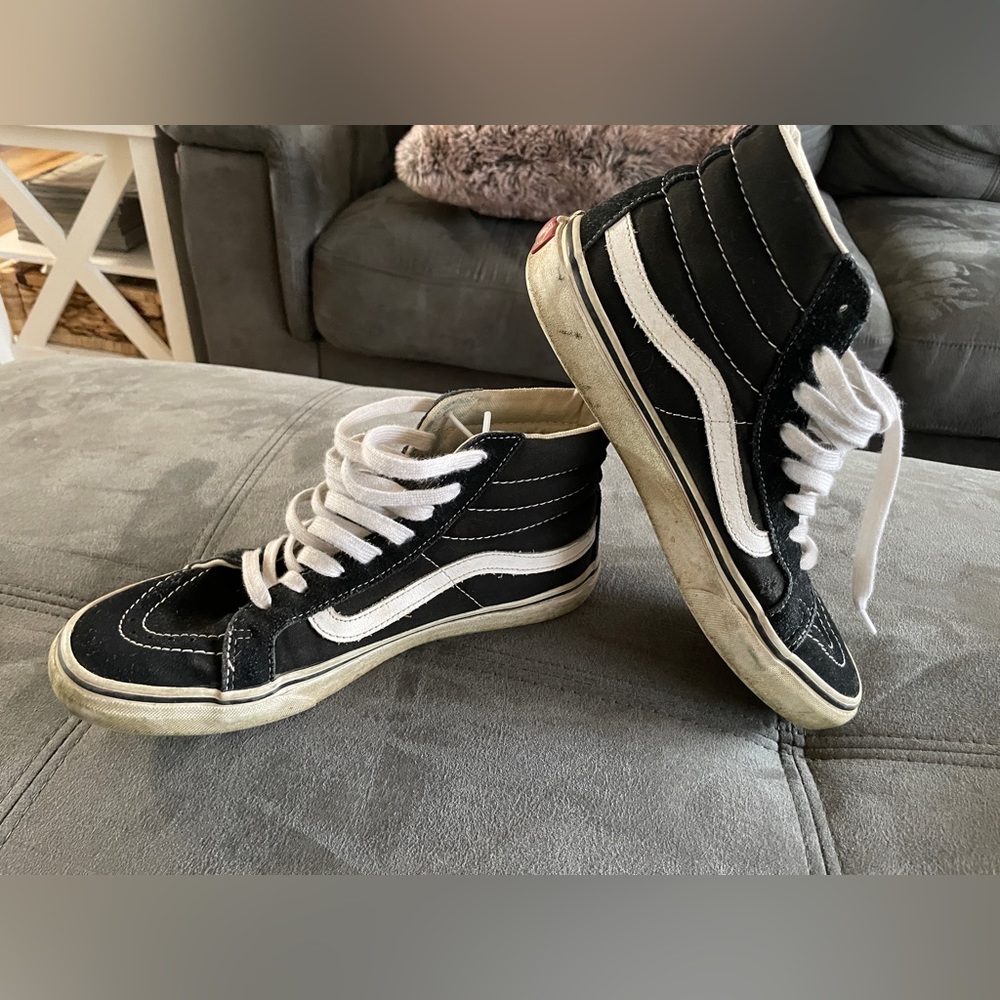 Worn skate shoes
